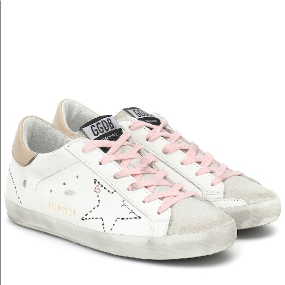 Authentic Golden Goose Superstar Doodle Distressed Sneakers size 37